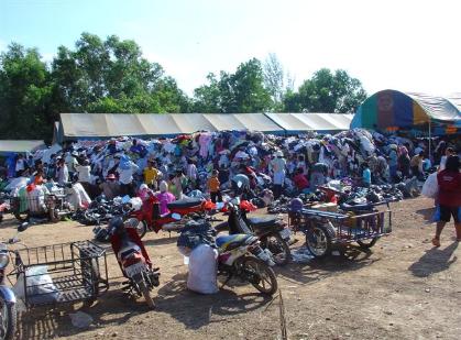 Clothes were sent from all over Thailand