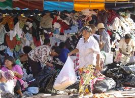 Within a short time more clothes were received than could be sorted